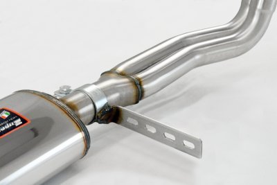 Front exhaust - resonated "hanging pedals" Supersprint 011001