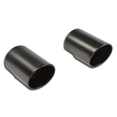 Sada koncovek výfuku výfuku ∅100 mm "Gun Metal Grey" Supersprint 329056