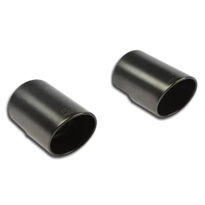 Sada koncovek výfuku výfuku ∅100 mm "Gun Metal Grey" Supersprint 329056