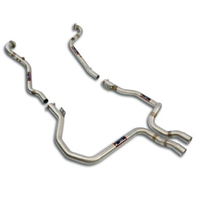 Downpipe kit pravý + levý (nahrazuje primární a sekundární katalyzátor) Supersprint 843012