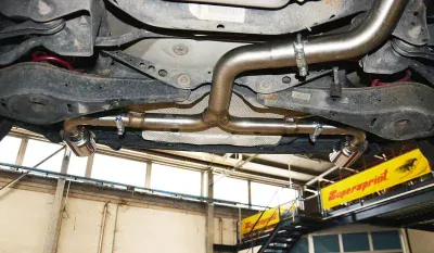 zadní díl "Y-Pipe" pravý - levý (odstranění tlumiče) Supersprint 764654