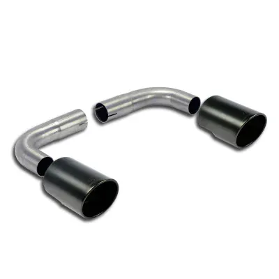 Sada koncovek výfuku, pravá ∅100 mm – levá ∅100 mm "Gun Metal Grey" Supersprint 986644