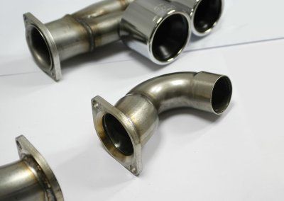 Zadní díl výfuku pravý - levý "Sport" + Metalické katalyzátory Supersprint 244404