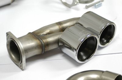 Zadní díl výfuku pravý - levý "Sport" + Metalické katalyzátory Supersprint 244404