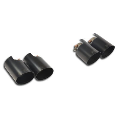 Sada koncovek výfuku "Race-Gun Metal Grey", pravá ∅100 mm - levá ∅100 mm Supersprint 248676
