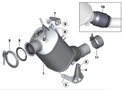 Downpipe nahrazující katalyzátor a DPF (motor N47 – EURO5) Supersprint 987511