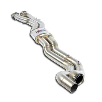 Centre exhaust Twin Pipe - Resonated Supersprint 044003