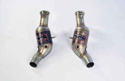 Levý downpipe s metalickým katalyzátorem 200CPSI Supersprint 756541
