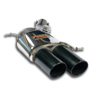 Zadní díl výfuku levý ∅100 mm "Gun Metal Grey" s klapkou Supersprint 988276