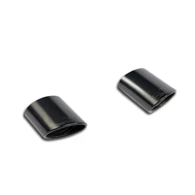 Sada oválných koncovek - pravá + levá – 145x95 mm "Black" Supersprint 776245