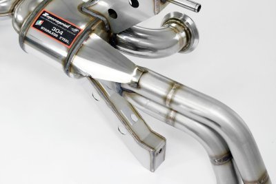 Zadní díl výfuku, typ "Racing" pravá - levá 4 výstupy - nahrazuje hlavní katalyzátor - lze nainstalovat na originální koncovky – 19,0 Kg Supersprint 768334