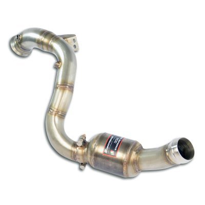 Downpipe levý s metalickým katalyzátorem (nahrazuje první katalyzátor) – pro vozy s pravostranným i levostranným řízením Supersprint 725181