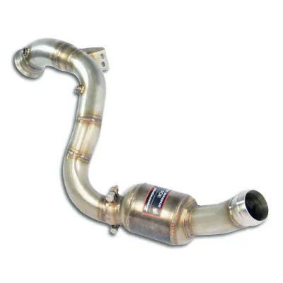 Downpipe levý s metalickým katalyzátorem (nahrazuje první katalyzátor) – pro vozy s pravostranným i levostranným řízením Supersprint 725181