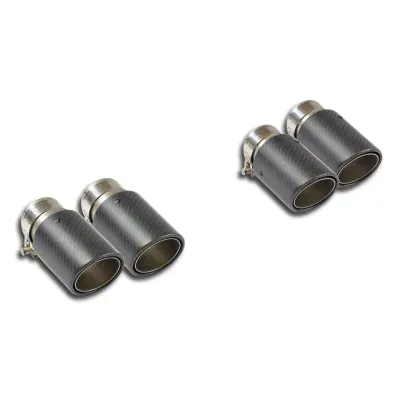 Sada koncovek výfuku, pravá ∅100 mm - levá ∅100 mm – KARBON Supersprint 248696