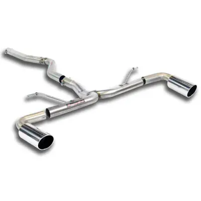 Spojovací trubka + zadní trubka pravá ∅90mm – levá ∅90mm, (odstranění tlumiče) Supersprint 523814