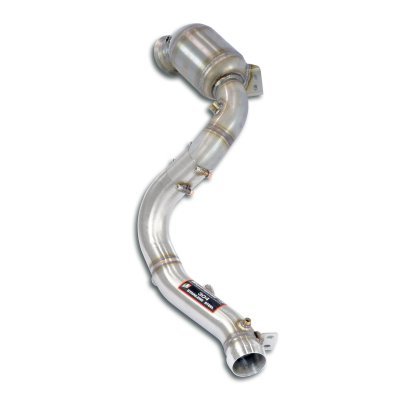 Levý downpipe s metalickým pre-katem (nahrazuje druhý katalyzátor) Supersprint 724641