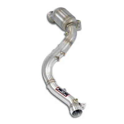 Levý downpipe s metalickým pre-katem (nahrazuje druhý katalyzátor) Supersprint 724641