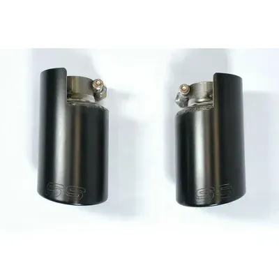 Sada koncovek výfuku, pravá ∅100 mm – levá ∅100 mm "Gun Metal Grey" Supersprint 816054