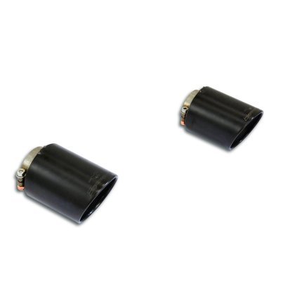 Sada koncovek výfuku výfuku ∅100 mm "Gun Metal Grey" Supersprint 249746