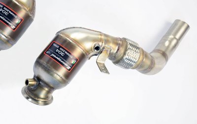 Turbo downpipe kit + metalický katalyzátor levý Supersprint 986741