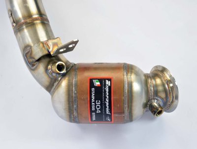 Turbo downpipe kit + metalický katalyzátor levý Supersprint 986741