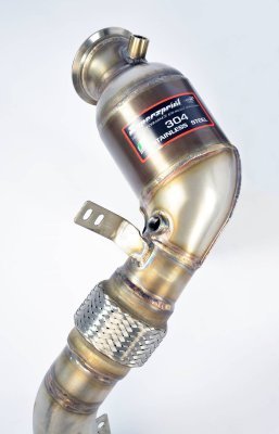 Turbo downpipe kit + metalický katalyzátor levý Supersprint 986741