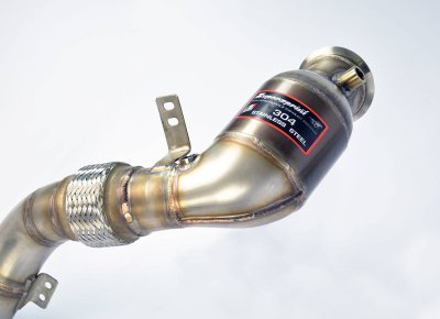 Turbo downpipe kit + metalický katalyzátor levý Supersprint 986741