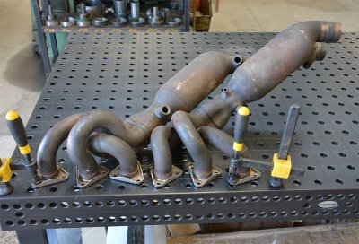 Metallic catalytic converter HJS, 100CPSI kit for OEM headers(Weld on connection) Supersprint 044021