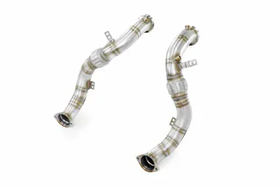 Turbo downpipe kit, pravá-levá (nahrazuje první a druhý katalyzátor) (třetí katalyzátor zůstává zachován) Supersprint 528111