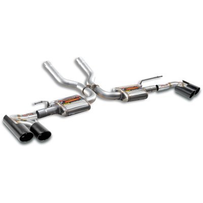 Rear exhaust "Racing" Right - Left OO100 "Gun Metal Grey" Supersprint 248146