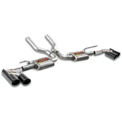 Rear exhaust "Racing" Right - Left OO100 "Gun Metal Grey" Supersprint 248146