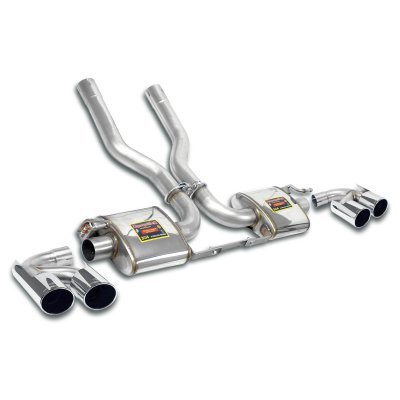 Rear exhaust Right OO100 - Left OO100 "Racing" Supersprint 245756