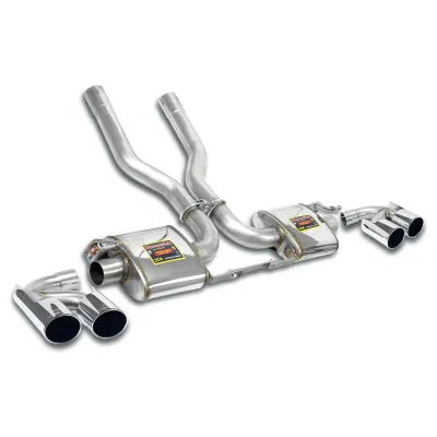 Rear exhaust Right OO100 - Left OO100 "Racing" Supersprint 245756
