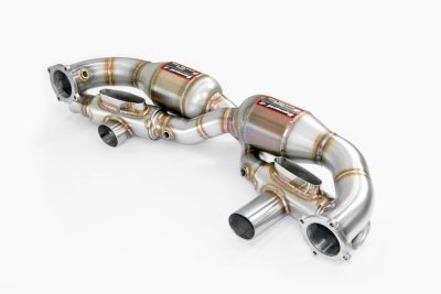 Přední kovový katalyzátor pravý – levý 100CPSI (s výměníky tepla) Supersprint 243802