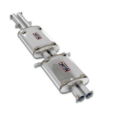 Front + centre exhaust Right (2 Silencers) Supersprint 394103