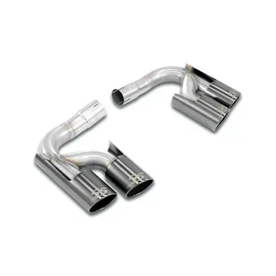 Rear pipe Right - Left OO100(Muffler delete) "Gun Metal Grey" Supersprint 245856