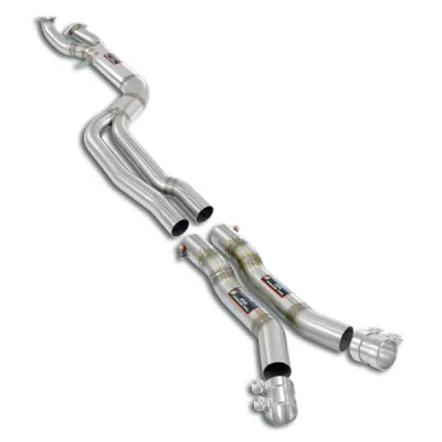 J-Pipe Race PackageDeletes the secondary catalytics + OPFs + mid resonatorAccepts the Std - Oem muffler Supersprint 528410