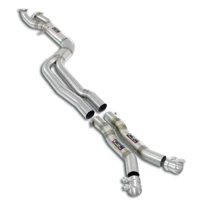 J-Pipe Race PackageDeletes the secondary catalytics + mid resonatorsAccepts the Std - Oem muffler Supersprint 528450