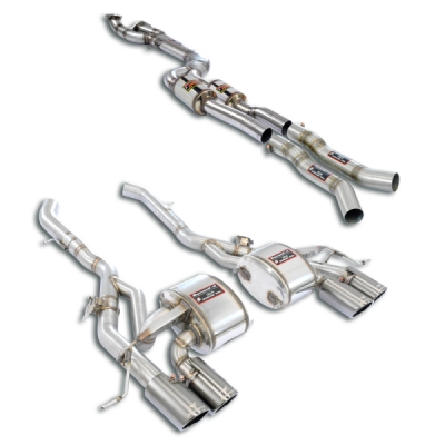 J-Pipe Touring Package with valves - completeDeletes the secondary catalytics + OPFs + mid resonator Supersprint 528440