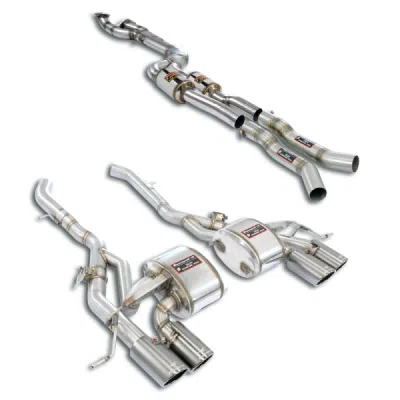 J-Pipe Touring Package with valves - completeDeletes the secondary catalytics + OPFs + mid resonator Supersprint 528440