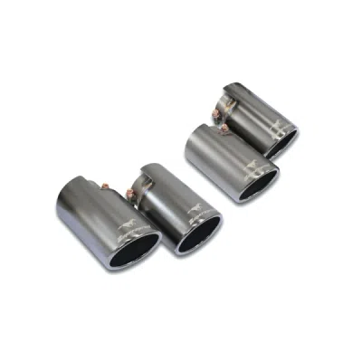 Sada koncovek výfuku, pravá ∅100 mm – levá ∅100 mm "Gun Metal Grey" Supersprint 775326