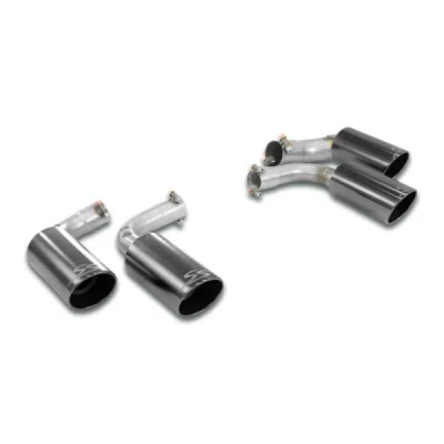 Sada koncovek výfuku, pravá ∅100 mm - levá ∅100 mm "Gun Metal Grey" Supersprint 249536