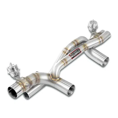 Rear pipe kit Right - Left with valves(Vacuum)(Muffler delete) Supersprint 249034