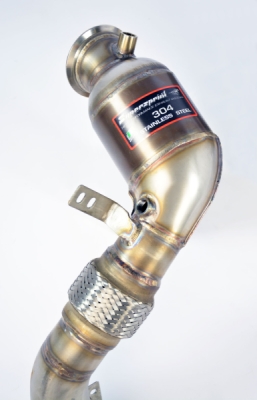 Turbo downpipe kit + Metallic catalytic Left(Replaces primary and secondary catalytics)Accepts the stock tertiary catalytics Supersprint 529241