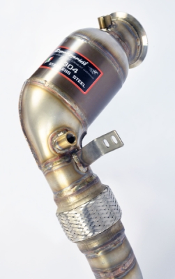 Turbo downpipe kit + Metallic catalytic Right(Replaces primary and secondary catalytics)Accepts the stock tertiary catalytics Supersprint 529221
