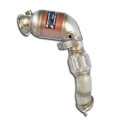 Turbo downpipe kit + Metallic catalytic Left Supersprint 528741
