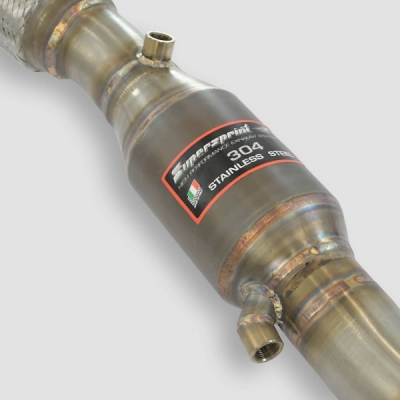 Downpipe + kovový katalyzátor, levá Supersprint 764341