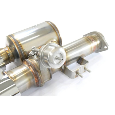 Rear exhaust Left 120x80 with valve (Vacuum) Supersprint 394437