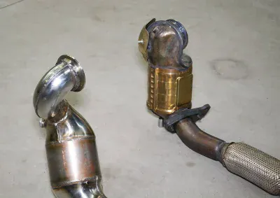 Turbo downpipe + Metalický katalyzátor Supersprint 756321