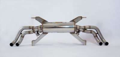 Zadní díl výfuku s ventily pravá - levá 4 výstupy - nahrazuje hlavní katalyzátor - lze nainstalovat na originální koncovky - 8,5 kg Supersprint 768354